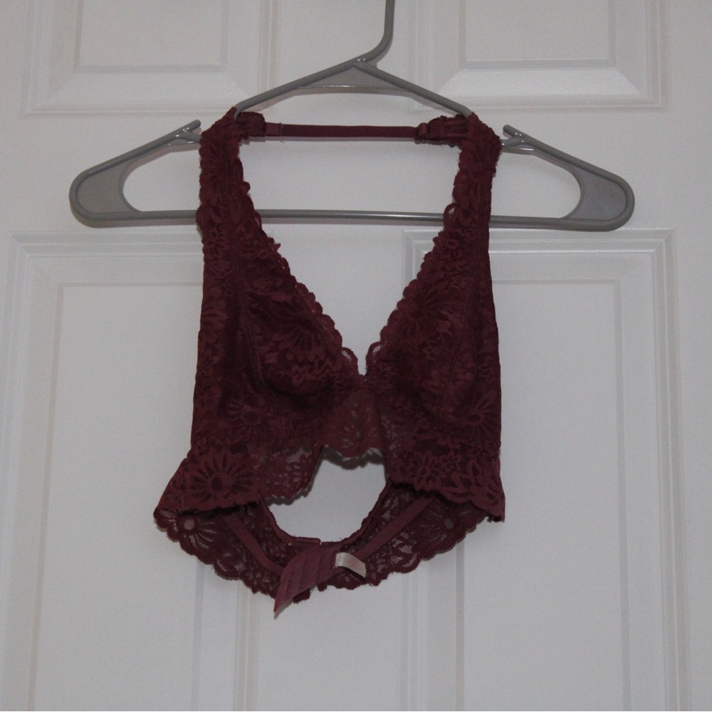 PINK VICTORIA’S SECRET Women's Lace Halter Bralette